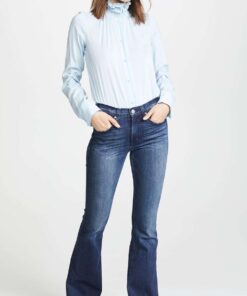 Classic Medium Wash Flared Leg Denim Jeans SP43