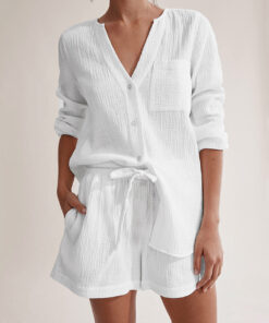 Cozy Cotton Two-Piece Lounge Set SP12