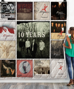 10 Years Singles Albums Quilt Blanket For Fans
