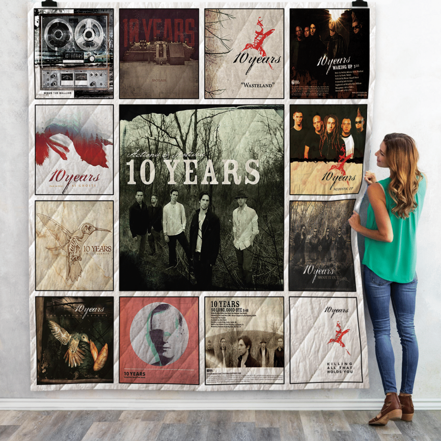 10 Years Singles Albums Quilt Blanket For Fans