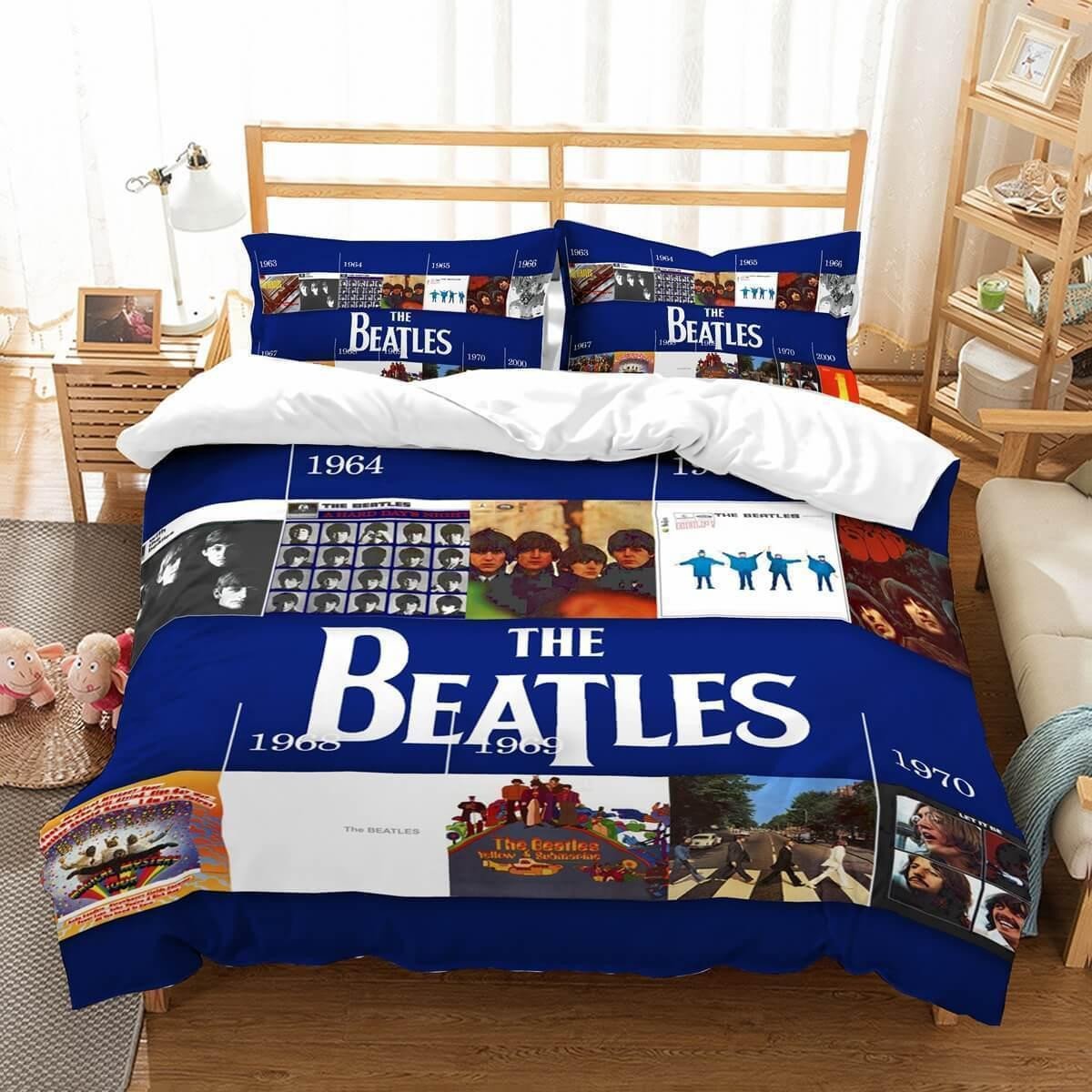3d Customize The Beatles Bedding Set Duvet Cover Set Bedroomset Bedlinen