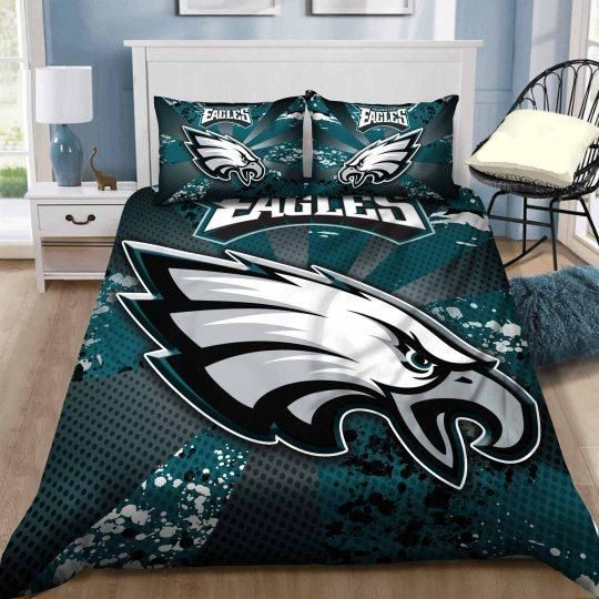 3d Philadelphia Eagles Logo Bedding Set (duvet Cover & Pillow Cases)