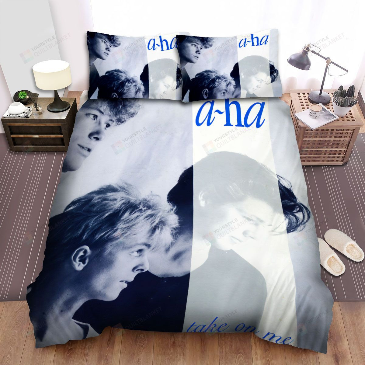 A-ha Music Band Take On Me Long Version Bed Sheets Spread Comforter Duvet Cover Bedding Sets