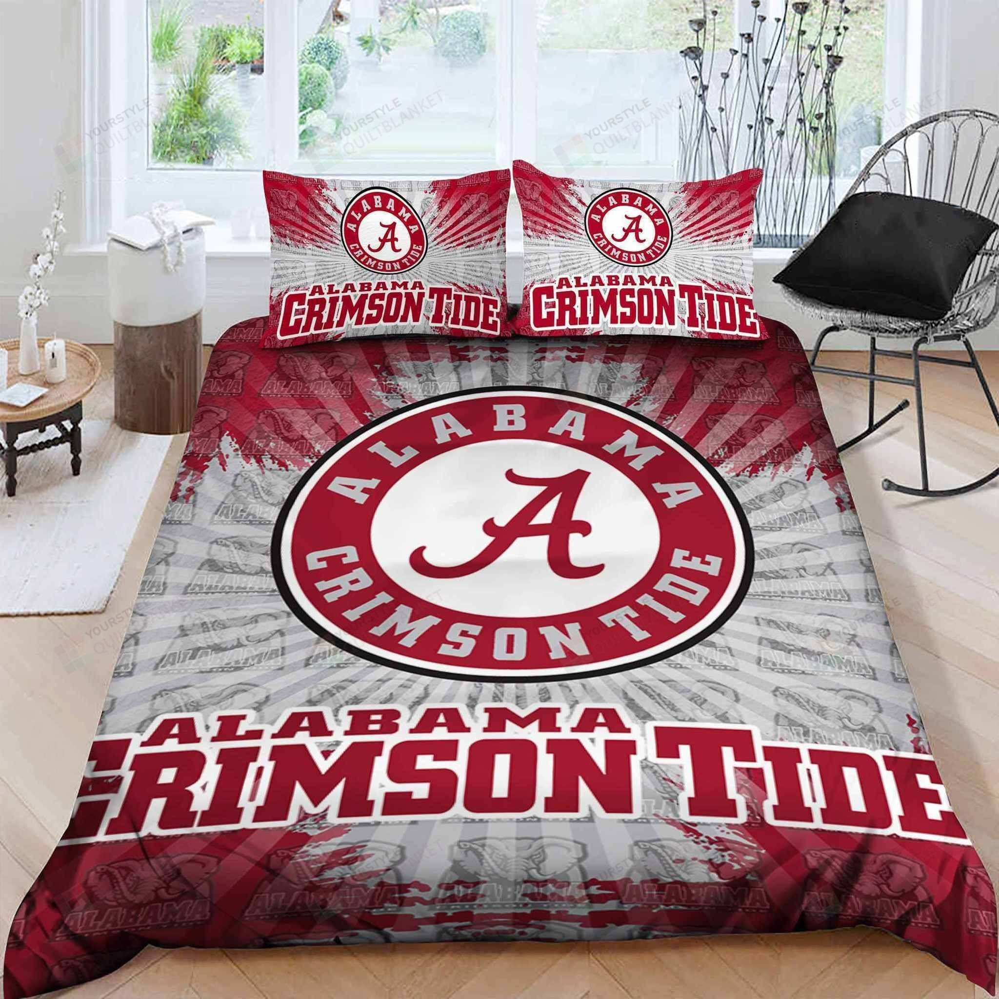 Alabama Crimson Tide Bedding Set Sleepy (duvet Cover & Pillow Cases)