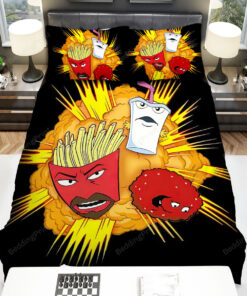 Aqua Teen Hunger Force Group Poster Bed Sheets Spread Duvet Cover Bedding Sets