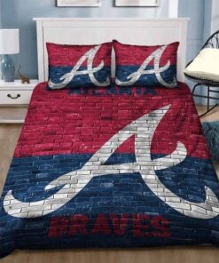 Atlanta Braves Bricks Bedding Set