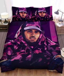 Bape Coat Chris Brown Fanart Bed Sheets Spread Duvet Cover Bedding Sets