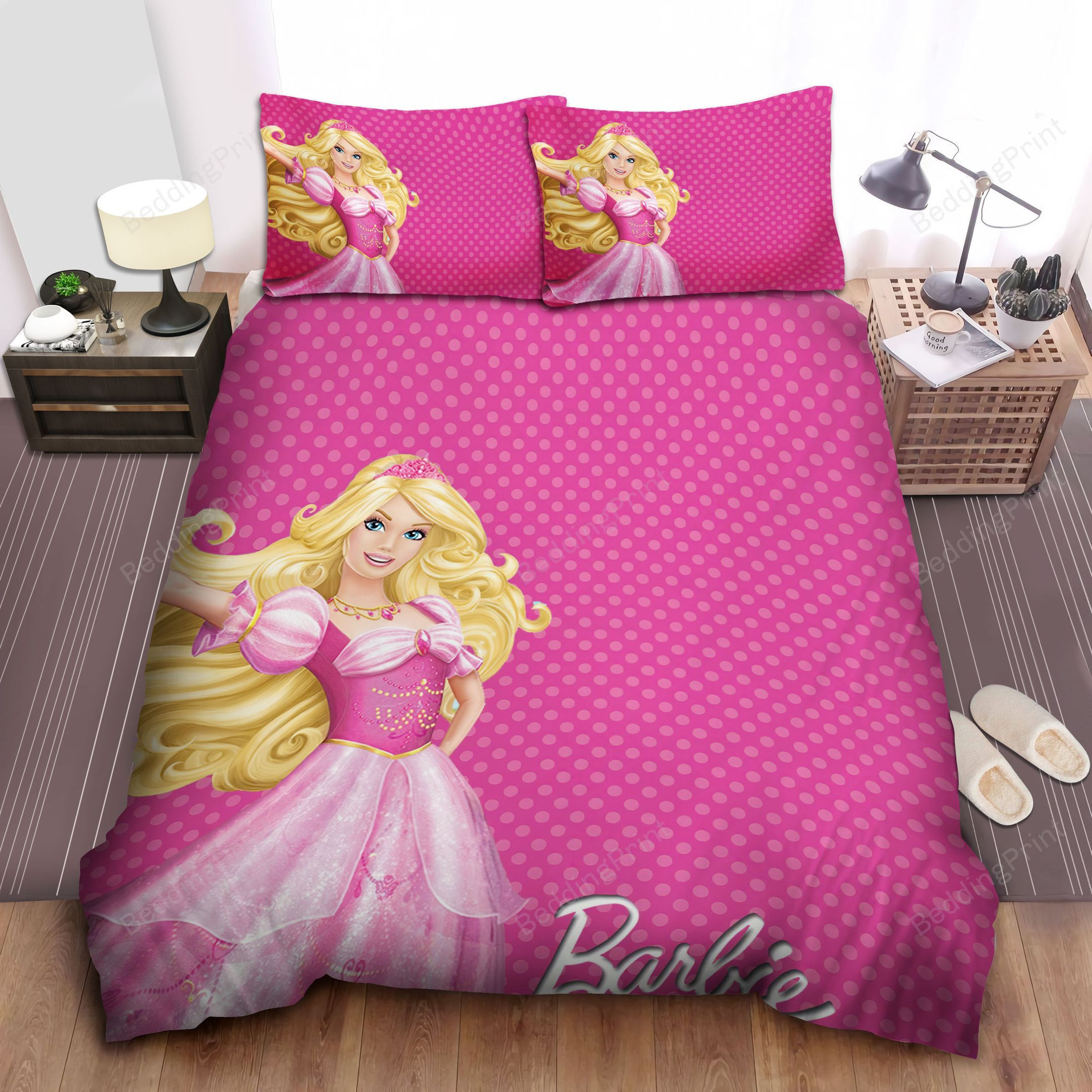 Barbie Bed Pink Dress Sheets Duvet Cover Bedding Sets