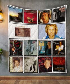 Barry Manilow Album Covers Quilt Blanket