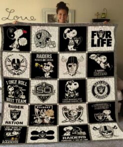 Bc Las Vegas Raiders Snoopy Quilt Blanket