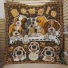 Beagle Puppies Artistic Sherpa Fleece Blanket