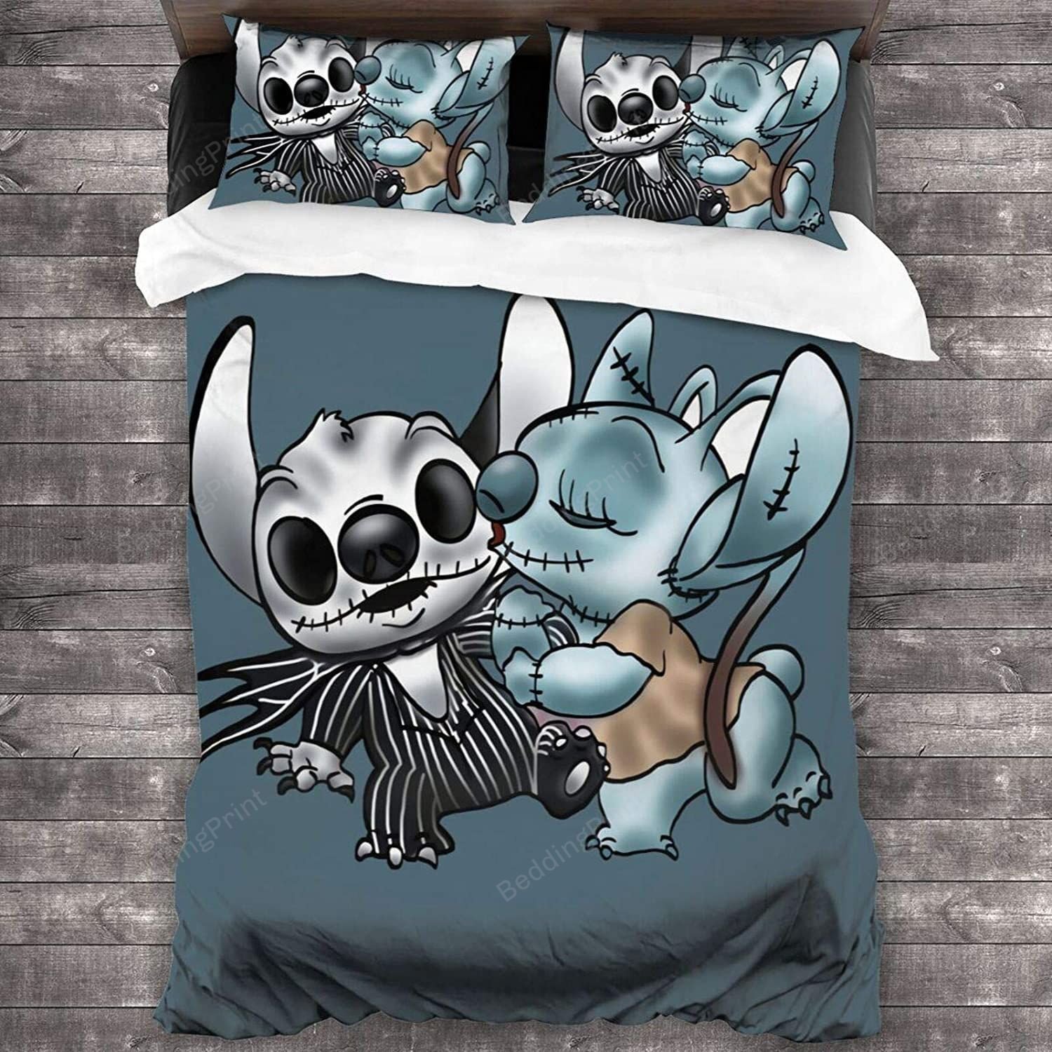 Bl- Stitch And Angel Nightmare Before Xmas Bedding Set