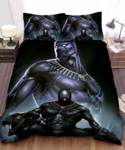Black Panther King Bed Sheets Duvet Cover Bedding Sets