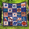 Boise State Broncos Quilt Blanket Fan Made