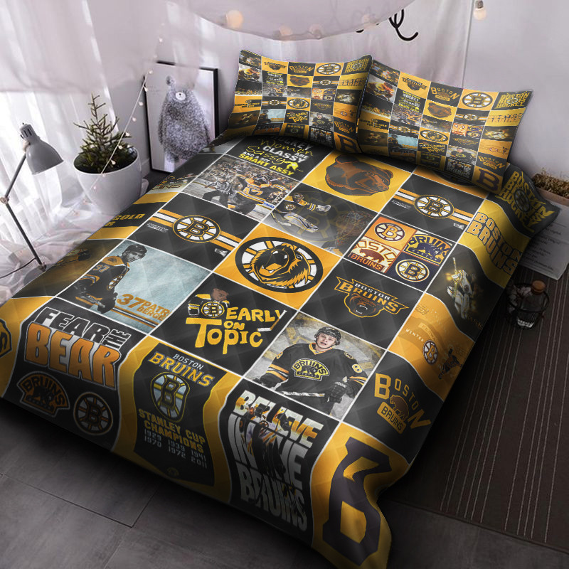 Boston Bruins Hockey V1 Bedding Set