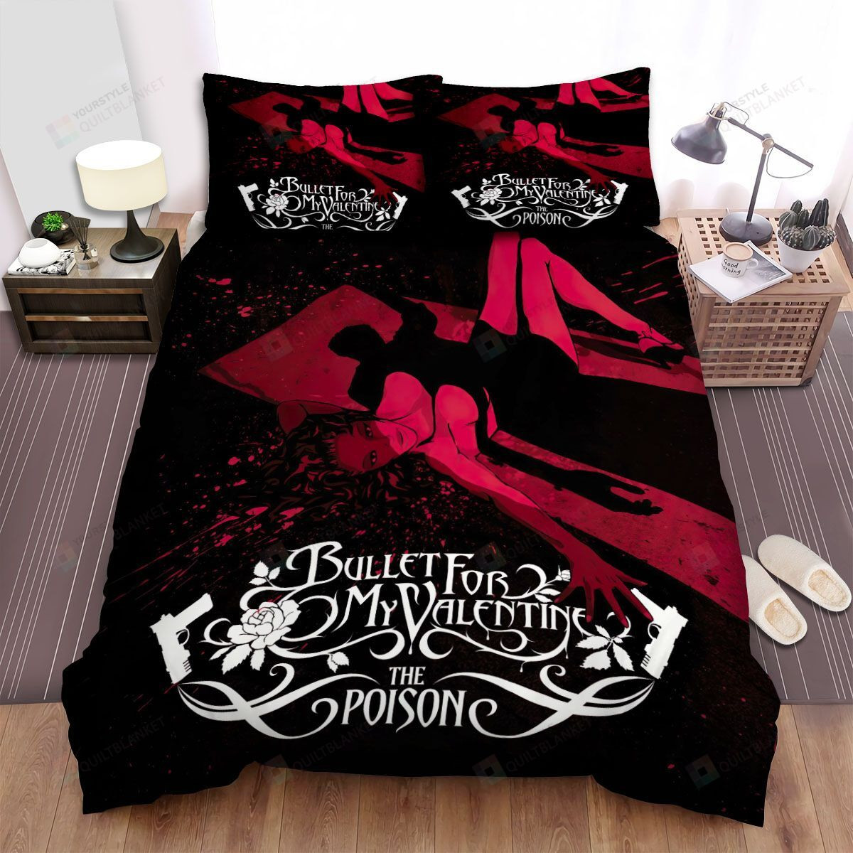 Bullet For My Valentine Album The Poison Bed Sheets Spread Comforter Duvet Cover Bedding Sets