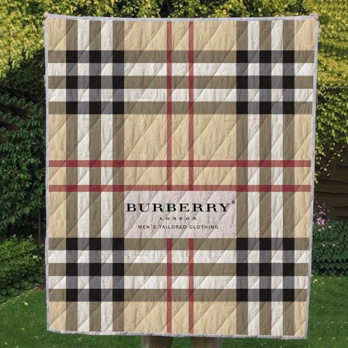 Burberry Brand 3d All Season Plus Size Quilt Blanket