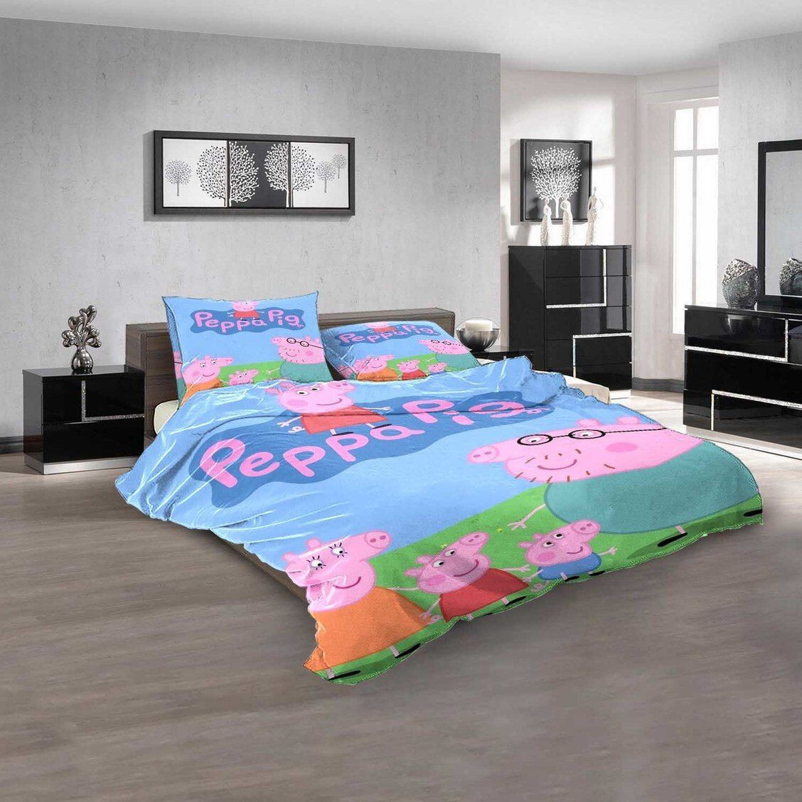 Cartoon Movies Peppa Pig D 3d Bedding Sets Duvet Cover Pillow Cases