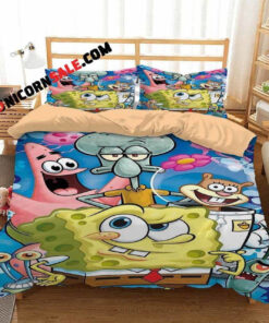 Cartoon Movies Spongebob Squarepants 3d Duvet Cover Bedding Set