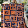 Chicago Bears Quilt Blanket Fan Made