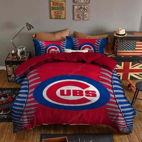 Chicago Cubs Bedding Set (duvet Cover & Pillow Cases)