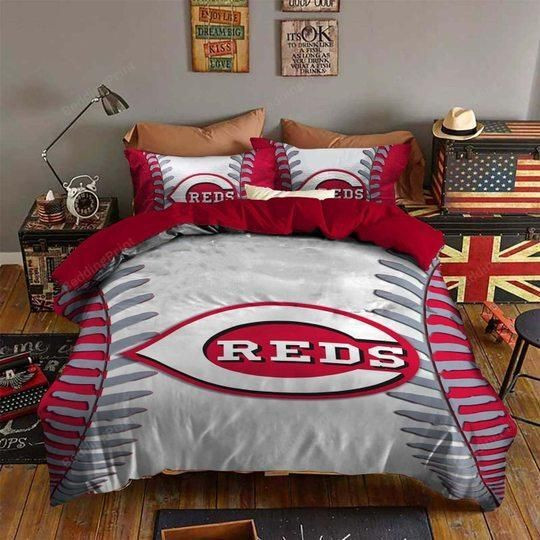 Cincinnati Reds B170951 Bedding Set (duvet Cover & Pillow Cases)