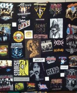 Classic Rock Bands Quilt Blanket
