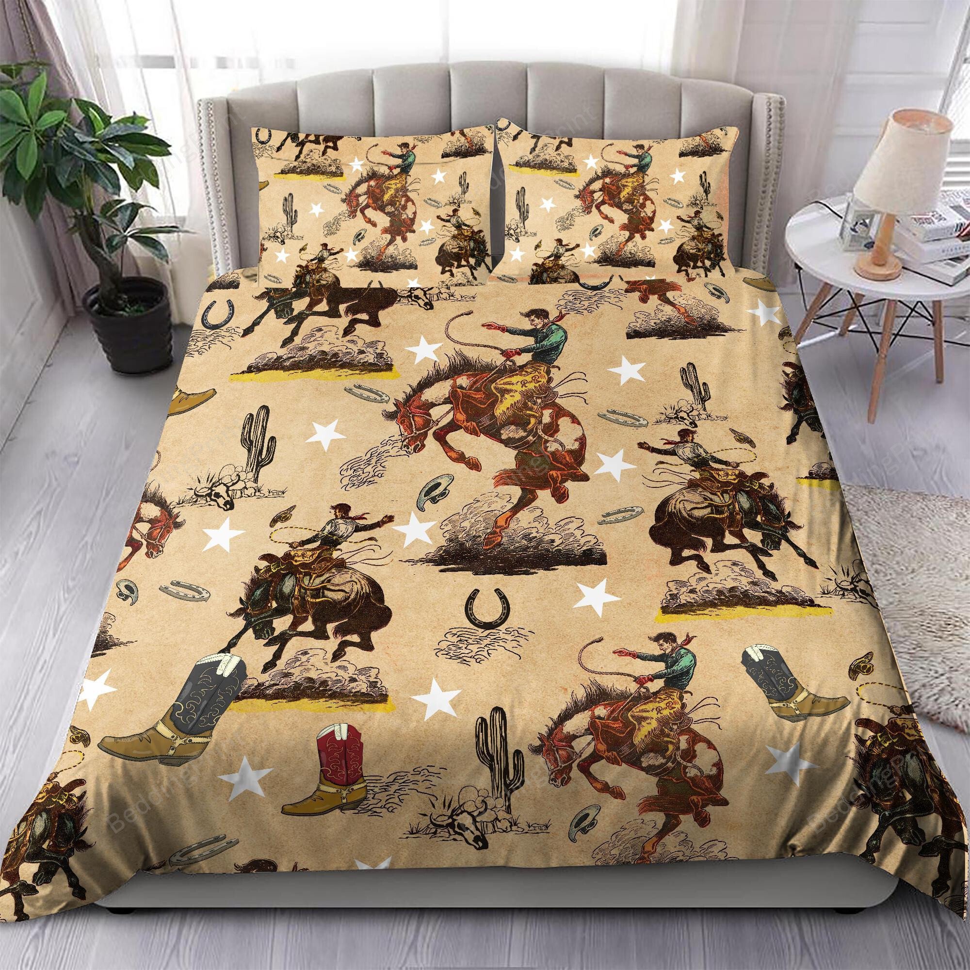 Cowboy Bedding Set Bed Sheets Spread Duvet Cover Bedding Sets