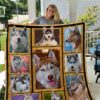Cozy Canine Elegant Dog Gallery Fleece Blanket