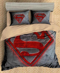 Customize Superman 3pcs Duvet Cover Set Bedding Set Flat Sheet Pillowcases Bedlinen