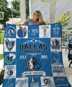 Dallas Mavericks Quilt Blanket 01