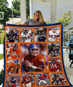 Denver Broncos Legends Quilt Blanket