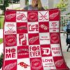Detroit Red Wings Quilt Blanket 03