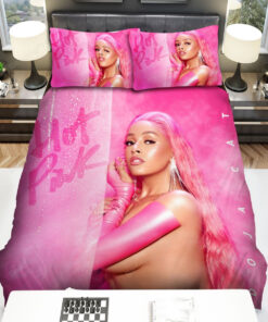 Doja Cat Hot Pink Album Art Cover Bed Sheets Spread Duvet Cover Bedding Sets
