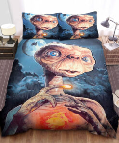 E.t. The Extra-terrestrial Portrait Painting Bed Sheets Duvet Cover Bedding Sets