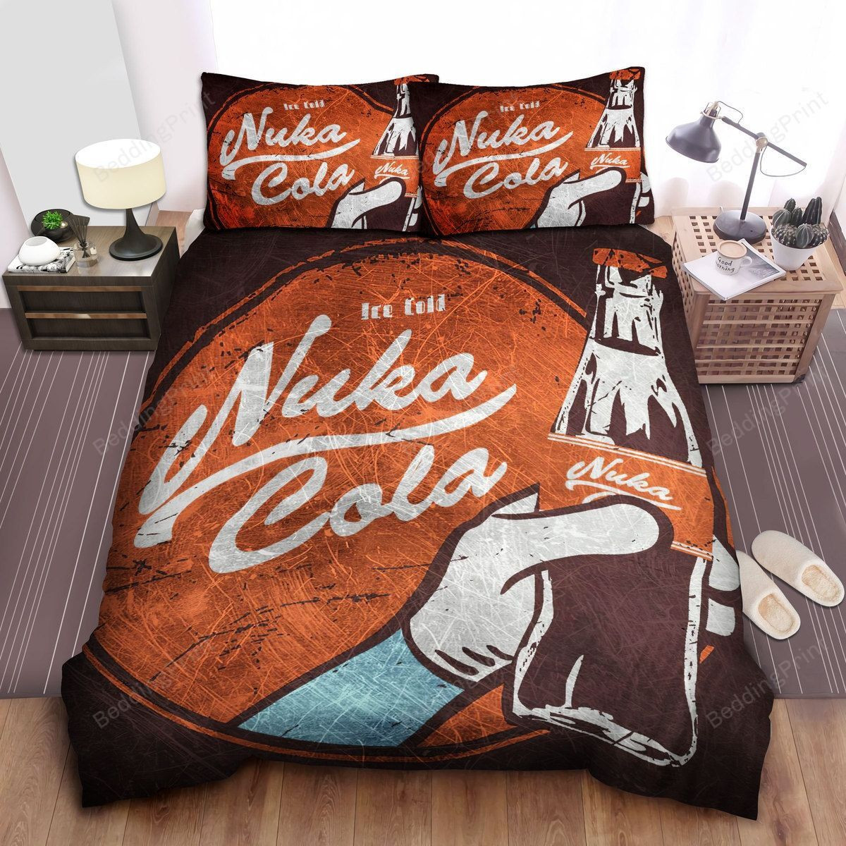Fallout, Ice Cold Nuka Cold Bed Sheets Duvet Cover Bedding Sets