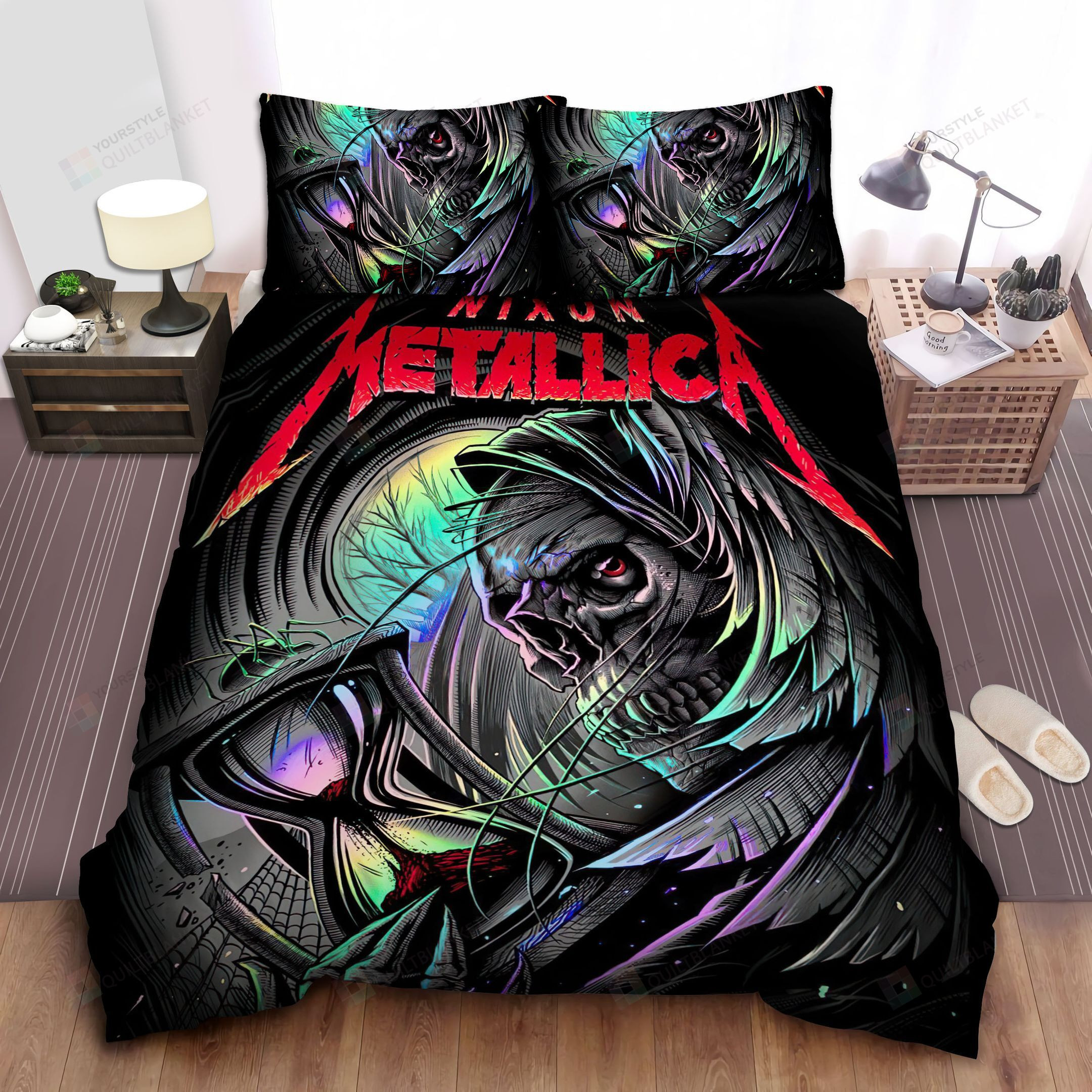 Father Time Posters : Metallicabed Sheets Spread Comforter Duvet Cover Bedding Sets