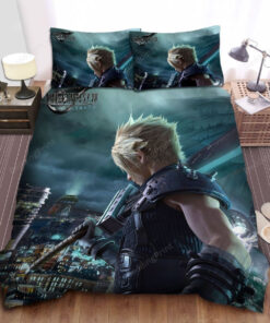 Final Fantasy - Cloud Strife And Big Sword Bed Sheets Duvet Cover Bedding Sets