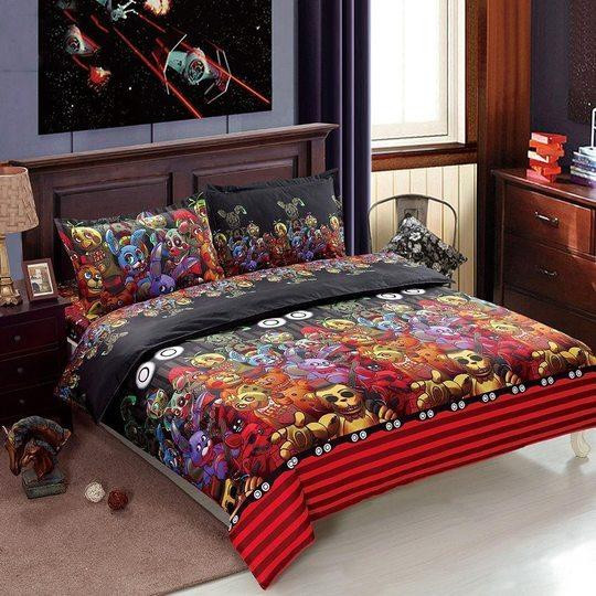 Five Nights At Freddy Colorful Bedding Set Dup