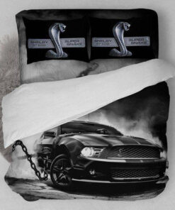 Ford Mustang Shelby Cobra Gt500 Bedding Set - Twin - Full - Queen - King - 1 Duvet Cover - 2