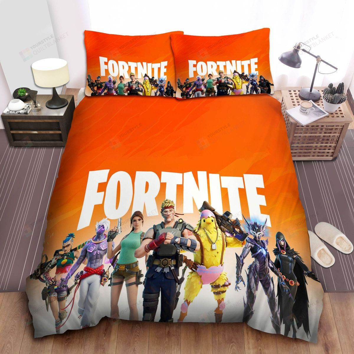 Fortnite Season 6 Battle Pass Skins Bed Sheets Spread Comforter Duvet Cover Bedding Sets