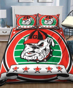Georgia Bulldogs B130950 Bedding Set Sleepy Halloweenand Christmas Sale