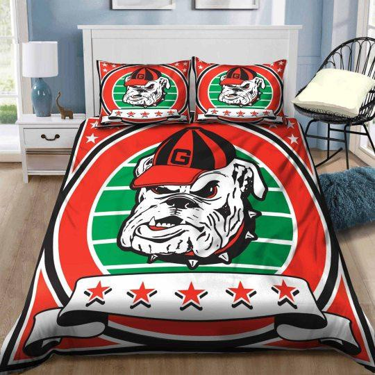Georgia Bulldogs B130950 Bedding Set Sleepy Halloweenand Christmas Sale