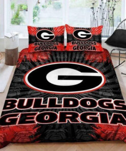 Georgia Bulldogs Logo 3d Printed Duvet Cover Bedding Set