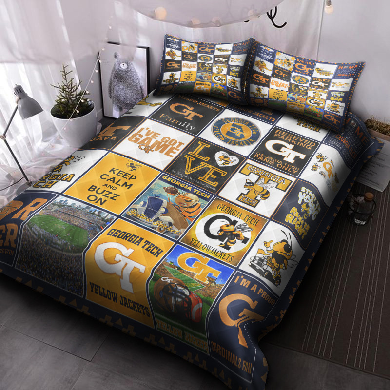 Georgia Tech Yellow Jackets Football Bedding Set