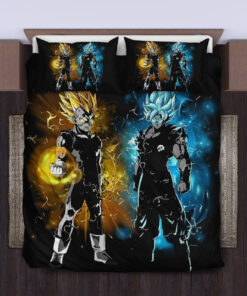Goku And Vegeta Of Dragon Ball Bedding Set Duvet Cover Pillow Cases