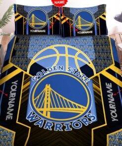 Golden State Warriors Bedding Set Custom Name Golden State Warriors Duvet Covers Warriors Nba Bedding Set Warriors Nba Fans Gift Hc Cb75