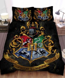 Harry Potter Original Hogwarts Crest Bed Sheets Duvet Cover Bedding Sets