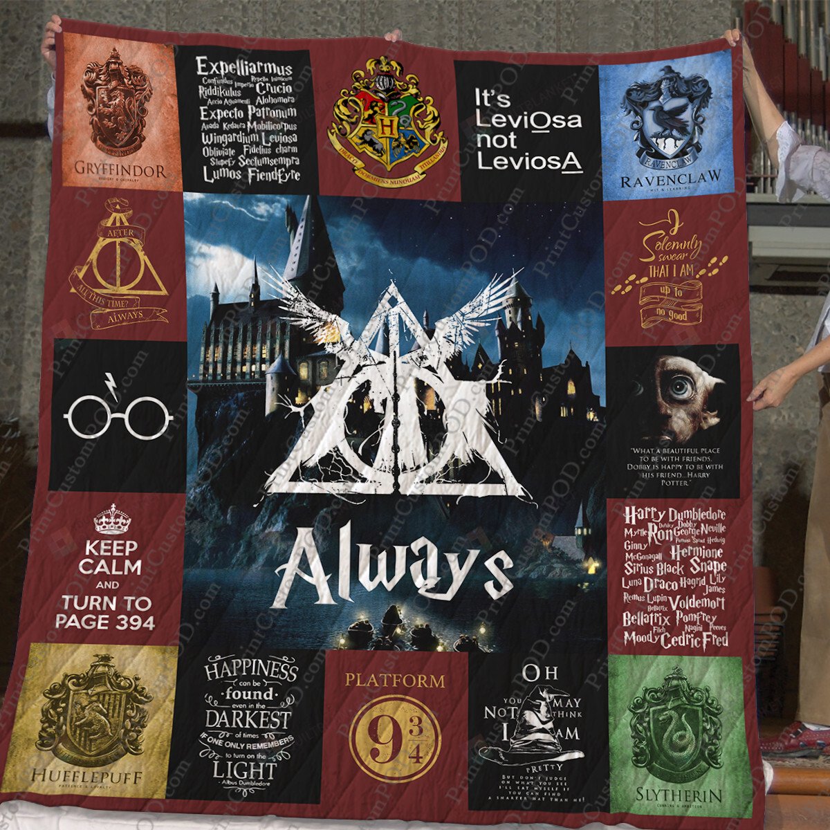 Harry Potter Quilt Blanket For Fans Ver 17