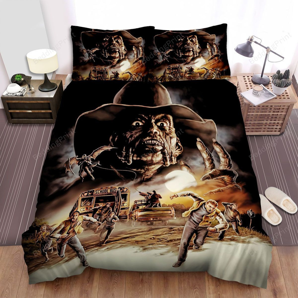 Jeepers Creepers Face Art Bed Sheets Duvet Cover Bedding Sets